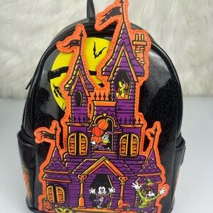 Mickey Mouse And Friends Halloween Loungefly Mini Backpack  Unisex New